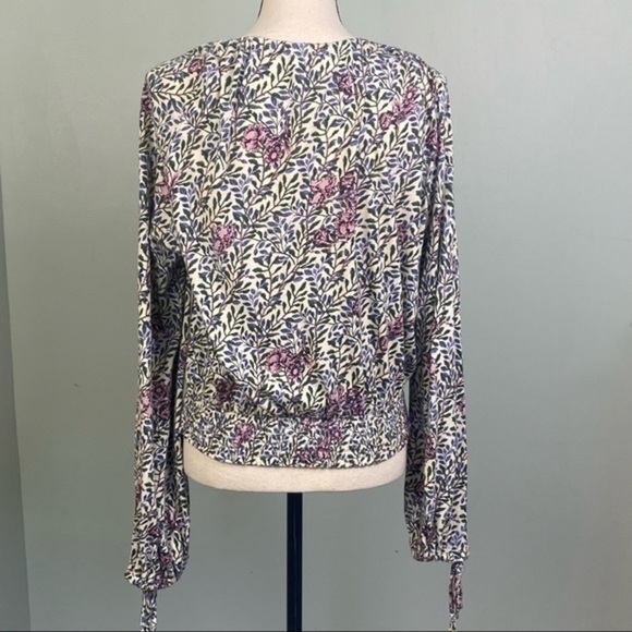 Lucky Brand flowers and vines elastic waist blouse in size Small. EUC - Picture 7 of 11